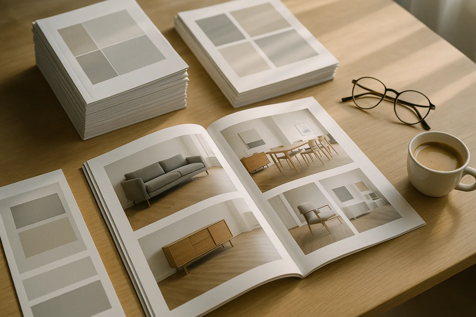 Beispielbild: gedruckte Kataloge