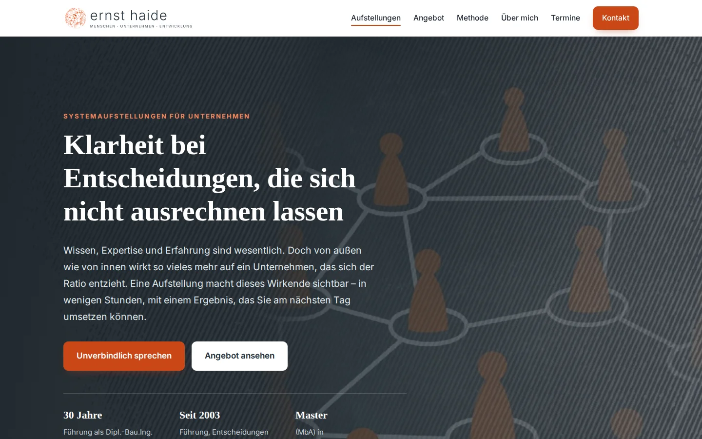 Startseite von haide-beratung.de – gebaut mit bau-deine-webseite.de